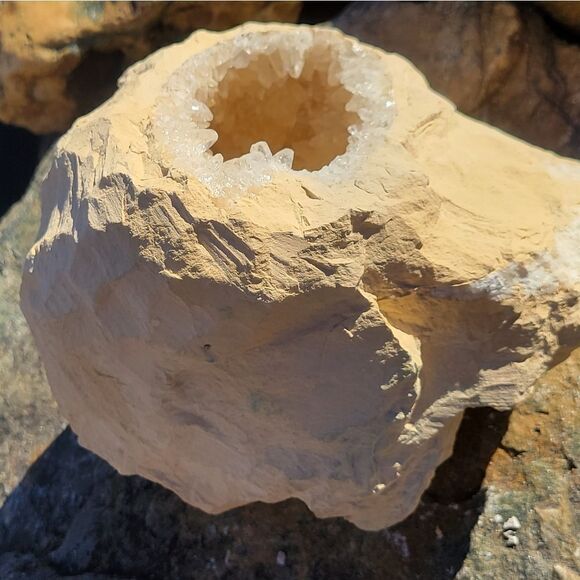 Cave Calcite Crystal Geod from Maraco - Picture 5 of 5